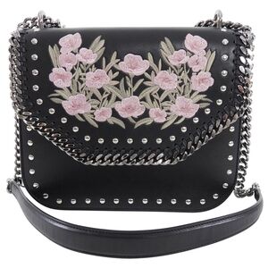 AUTH! Stella McCartney Falabella Chain Bag with Floral Embroidery